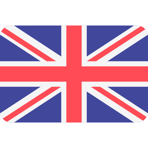 the flag of Great Britain, blue, white and red colours